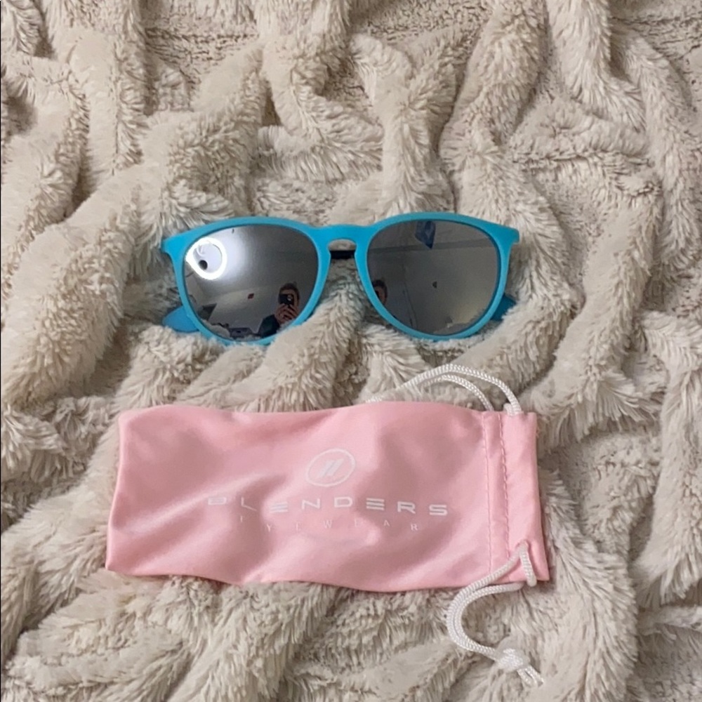 Blue and Silver University Heights Sun Glasses